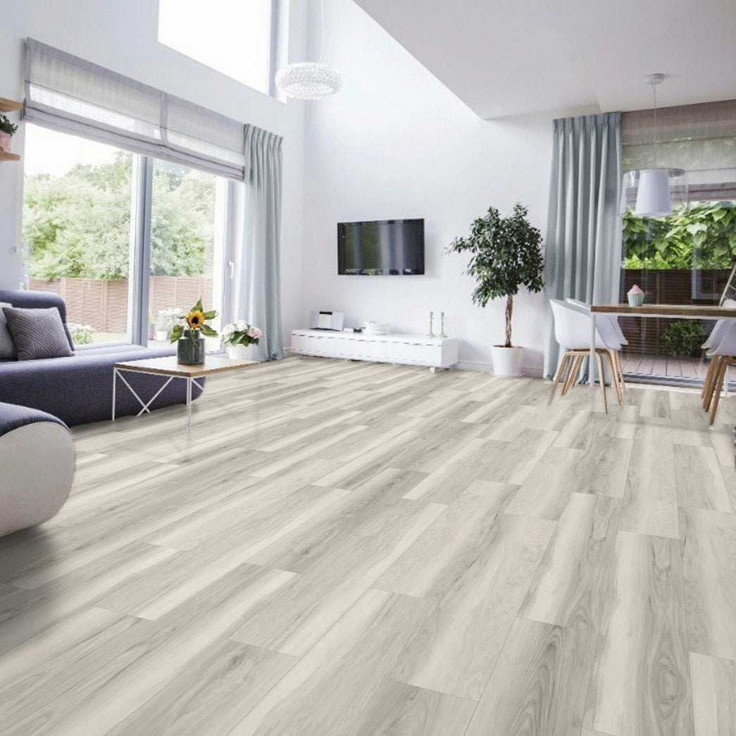 Xulon Flooring-Hillcrest-XF123002H-Riverstone-8mm-20mil-Painted Bevel-EIR Vinyl Plank-Room Scene