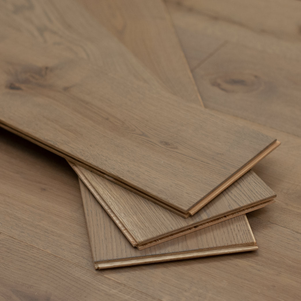 Xulon Outerbanks Ocean Way European white oak 9/16" thick 7.5" wide 3mm veneer Hardwood Flooring